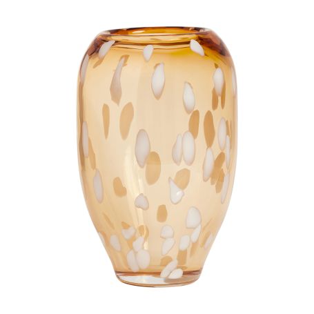 Jali Vase Amber Medium