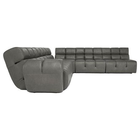 Palmo Corner Sofa Leather Daino 004