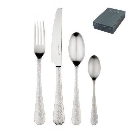 Planish Satin Cutlery 24 Piece Set