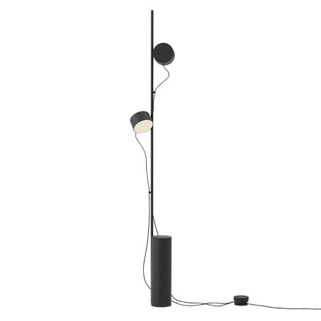 Post LED Floor Lamp Black