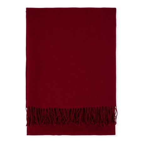 Pure Alpaca Throw Burgundy 150 x 180cm