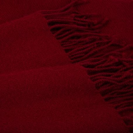 Pure Alpaca Throw Burgundy 150 x 180cm