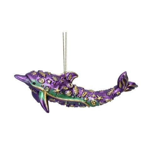 Dolphin Decoration in Purple