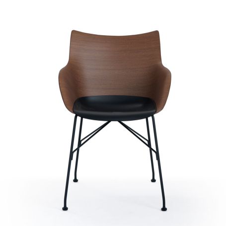 Q/Wood SN Dining Chair Basic Veneer Black Seat