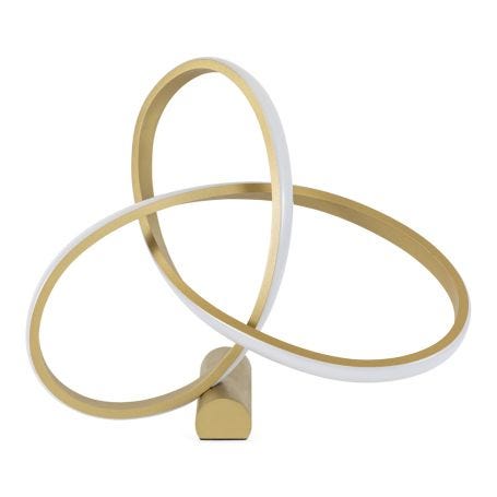 Ribbon LED Table Lamp Satin Gold