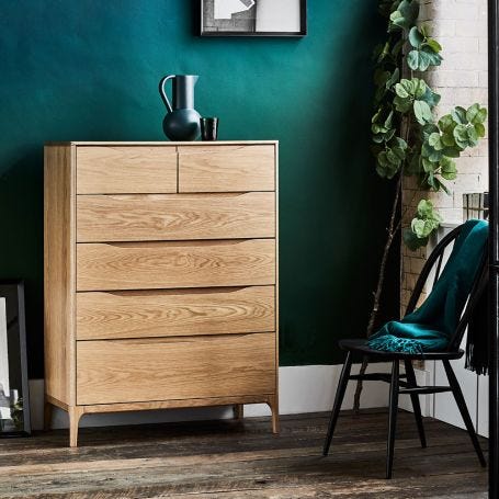 Rimini 6-Drawer Chest Wide