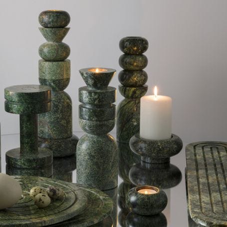 Rock Candle Holder Large