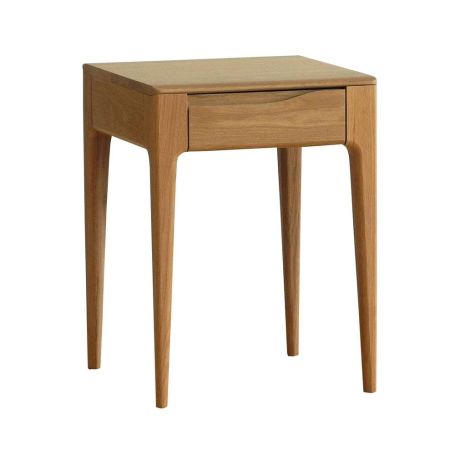 Romana Lamp Table Clear Matt Oak
