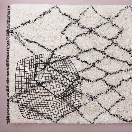 Ruffle Rug Grey