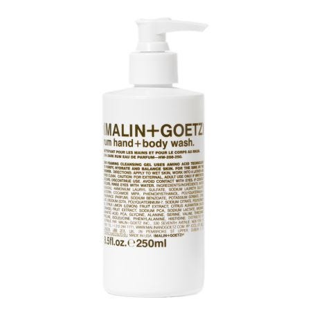 Rum Hand and Body Wash.