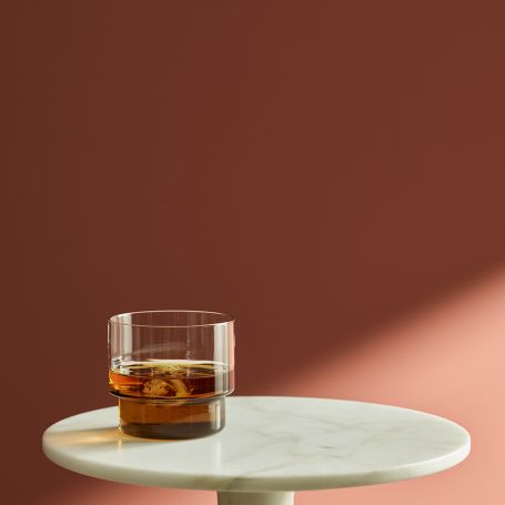 Rye Smoke Short Tumbler Glasses Set of 2