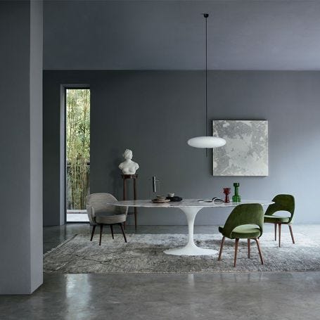 Saarinen Dining Table with White Base