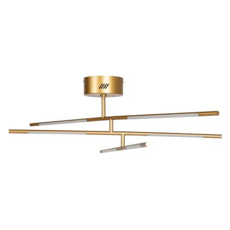 Saber LED Flush Chandelier Gold