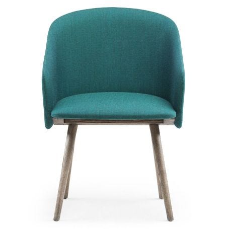 Saia Dining Chair in Canvas 2 984 with Black Oiled Ash Legs