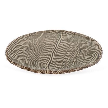 Nerikomi Dinner Plate Black/White