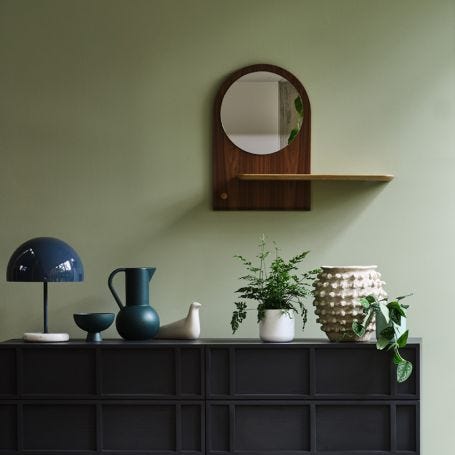 Unity Mirror with Shelf