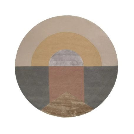 Seraphic Sun Round Rug Multi