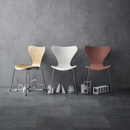 Series 7 Chair Coloured Ash Chrome Legs 