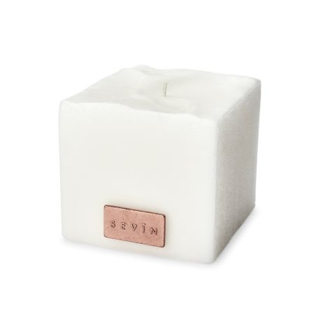 Porcelain White Scented Candle Small