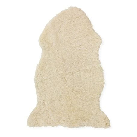 Sheepskin Short Wool Curly Pearl 90x60cm