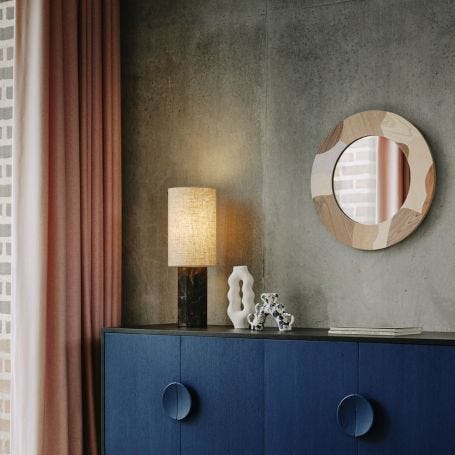Colonna Marble Table Lamp Cocoa