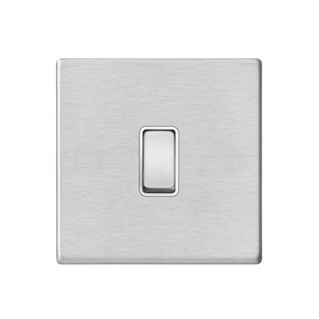 Single Rocker Switch Satin Stainless Steel