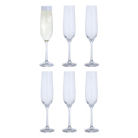 Six Champagne Flute Set of 6