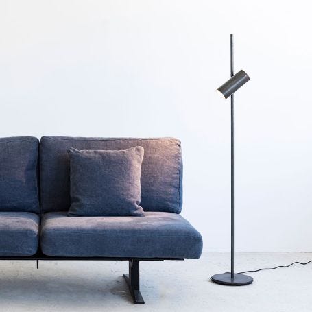 Sofisticato Floor Lamp Blackened Steel