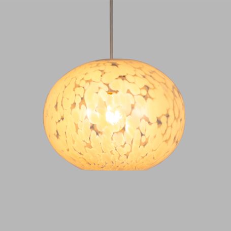 Speckled Glass Easyfit Pendant Light White