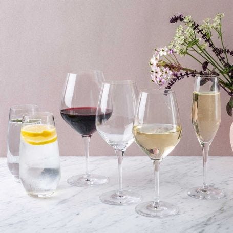 Authentis Burgundy Wine Glasses Set of 4
