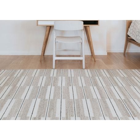 Spindle Recycled PET Rug Warm Grey