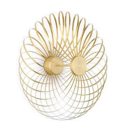 Spring LED Surface Light Brass