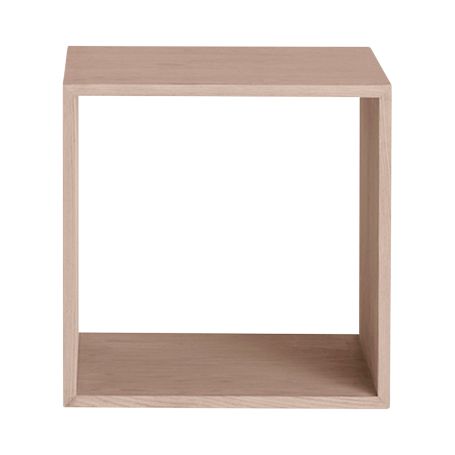 Stacked Storage System Module in Oak Medium Open