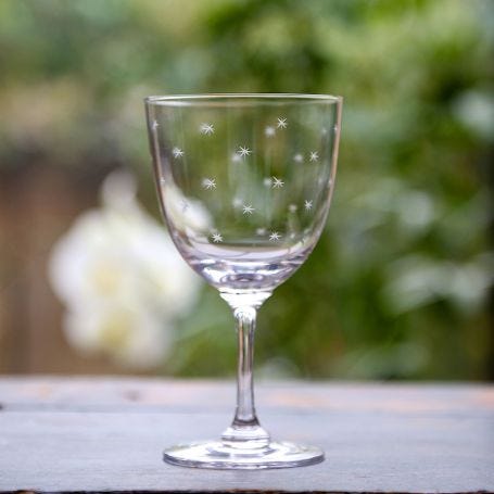 Wine Glasses Stars Set of 2