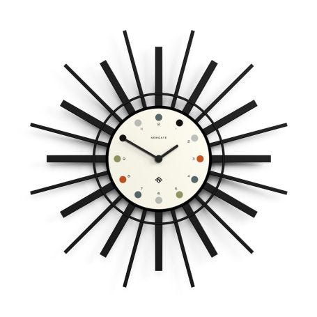 The Stingray Clock Black and White
