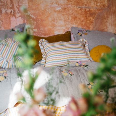 Summer Stripe Cushion 35 x  55cm