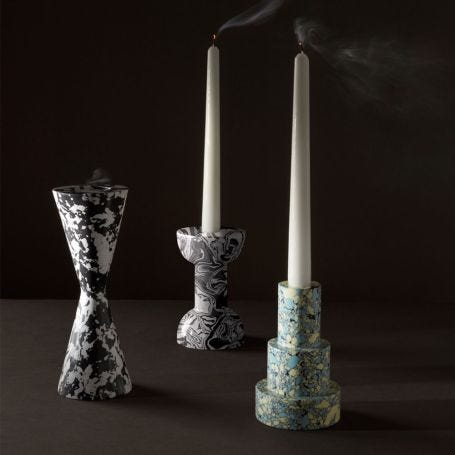 Swirl Cone Candle Holder