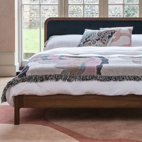 Artie King Size Bed Walnut