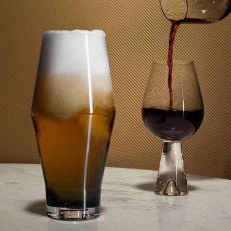 Tank Wine Glasses Set of 2 Black