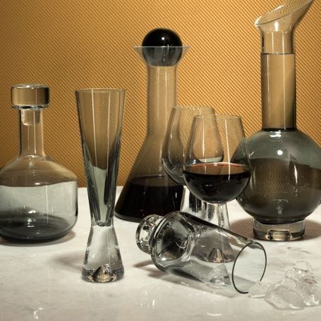 Tank Champagne Glasses Set of 2 Black