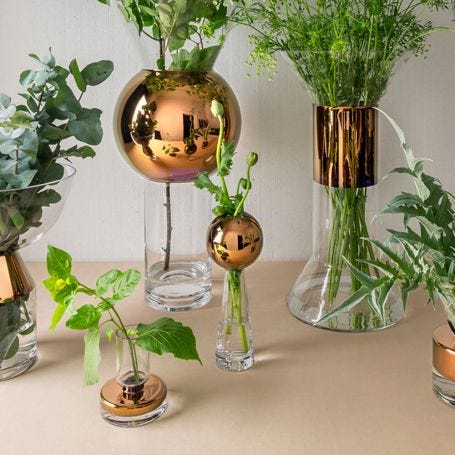 Tank Vase Stem Brass