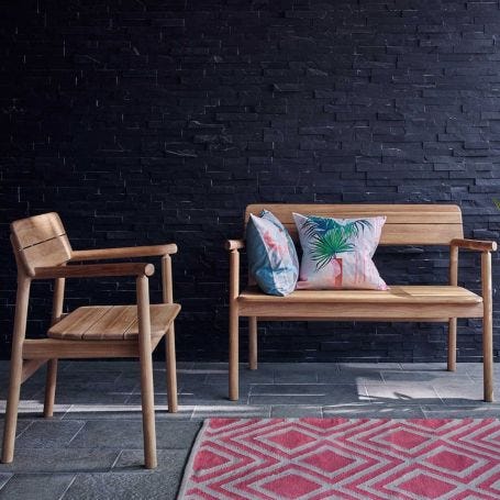 Tanso Teak Garden Bench