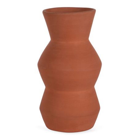 Terracotta Geo Vase