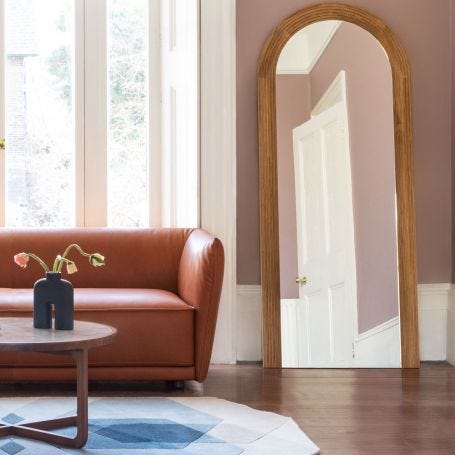 Oxbow Textured Arch Mirror