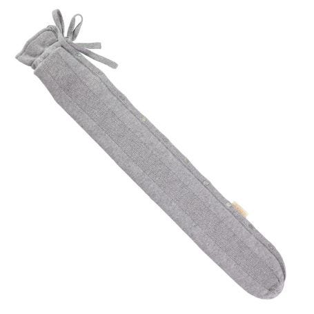 Long Hot Water Bottle Cashmere Belgravia Knit Stone Grey