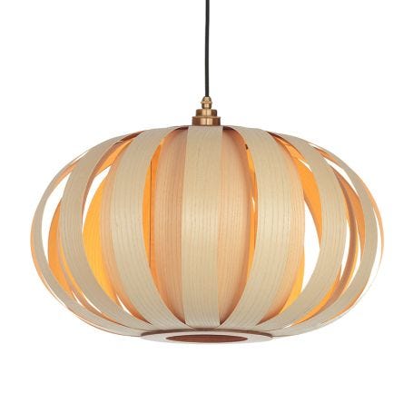 lUrchin pendant large oak
