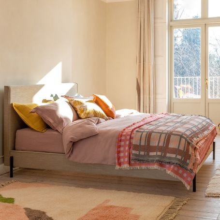 Poppy Merino Throw Pink 130 x 170cm
