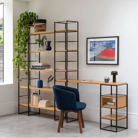 Tower Shelving System Black