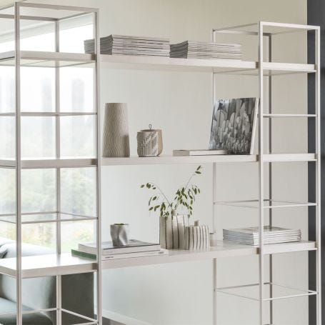 Tower Shelf Set of 5 Shelves White