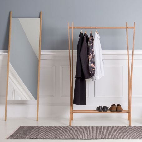 Tra-Ra Natural Beech Clothes Rail